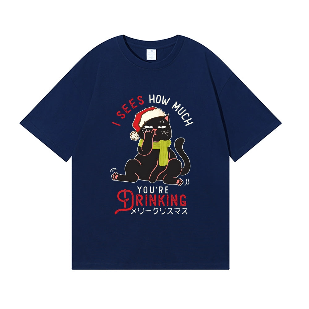Christmas Cat Japanese Style Classic Tee