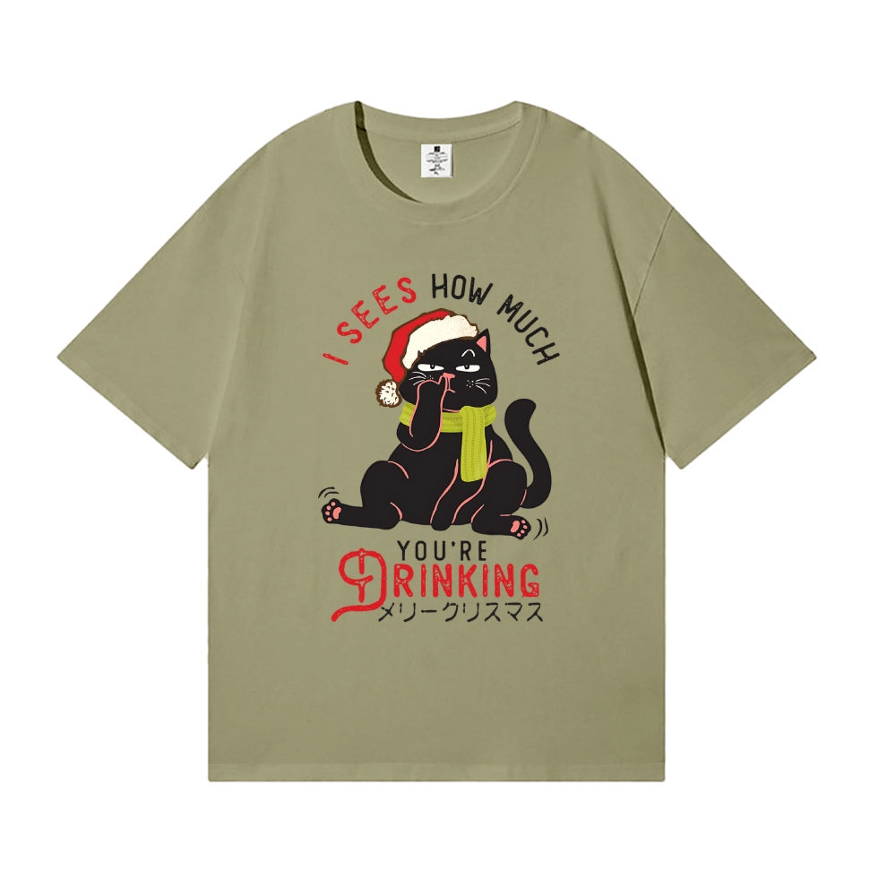 Christmas Cat Japanese Style Classic Tee