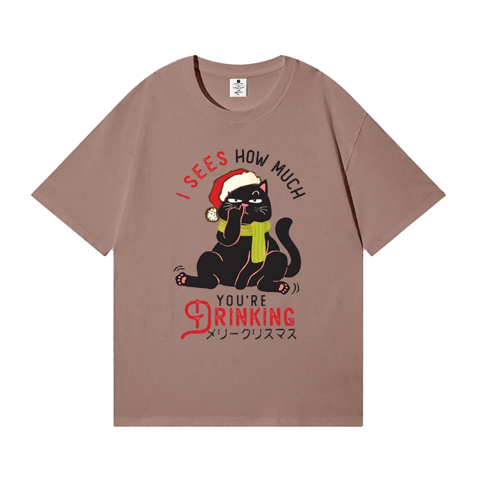 Christmas Cat Japanese Style Classic Tee