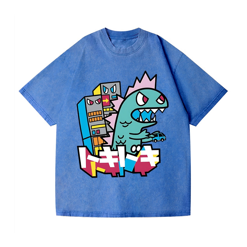 TD Kaiju Vintage Wash Japanese Design T-Shirt