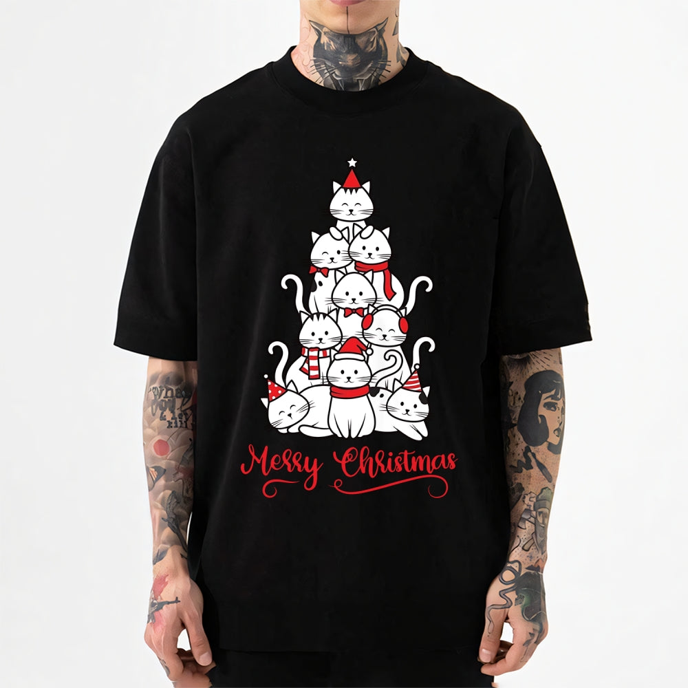 Merry Christmas cat tree Japanese Style Classic Tee