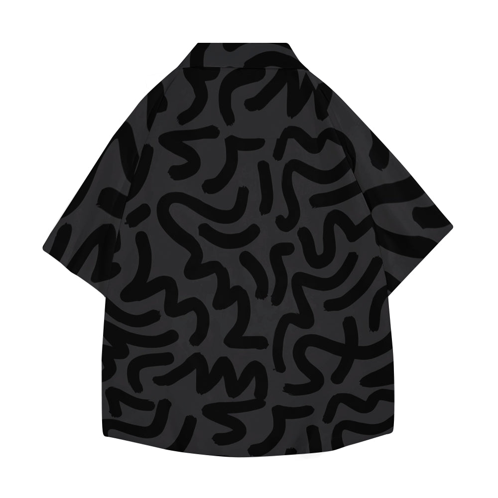 Pop Graffiti Japanese Style Camp Shirt