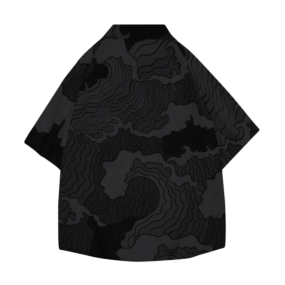Great Wave Japanese Style Camp Shirt