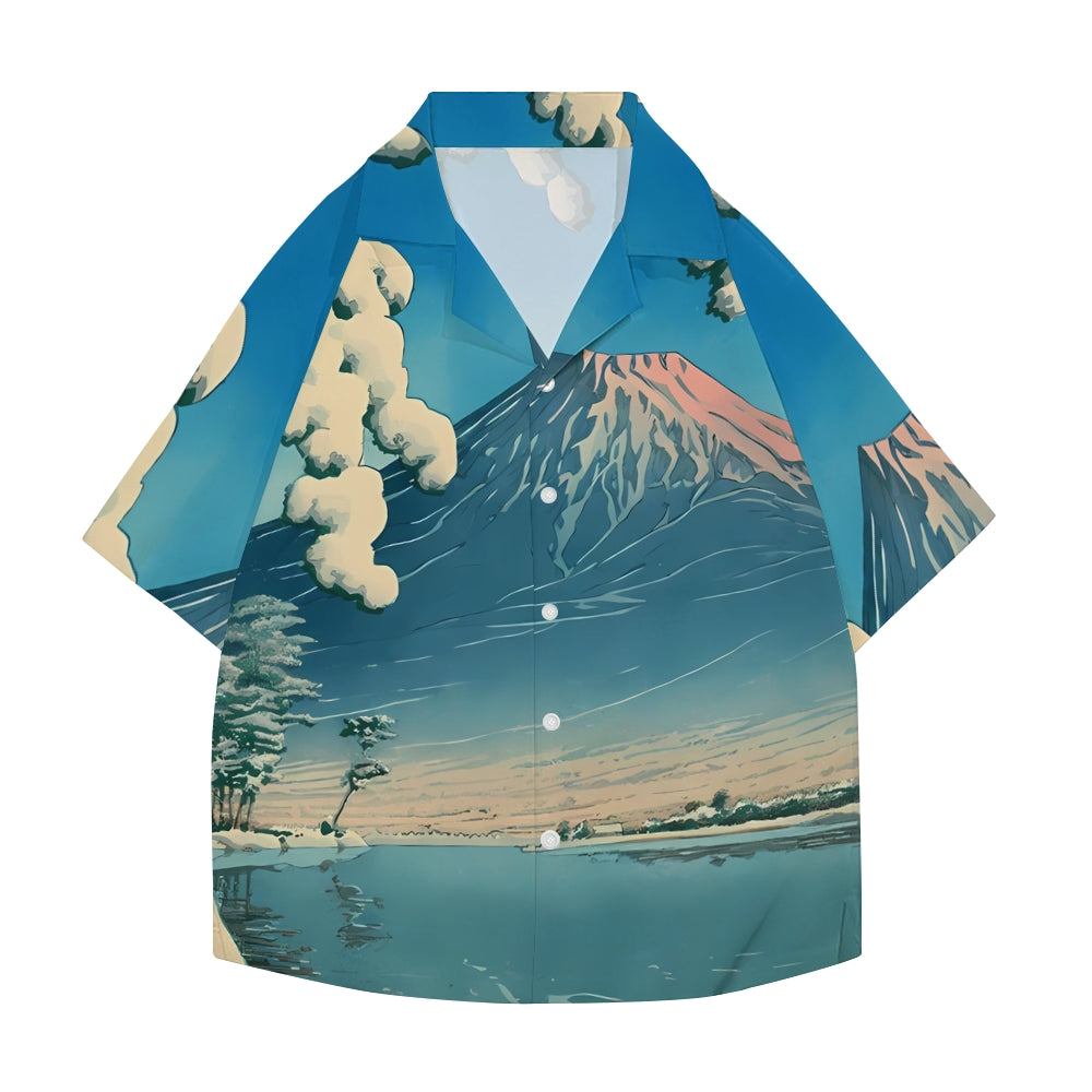 Fuji Mount Japanese Style Camp Shirt