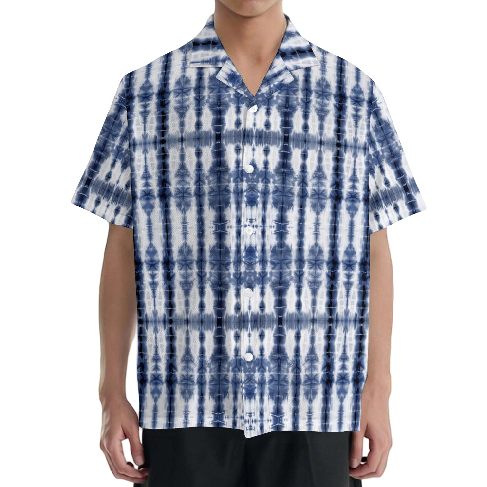 Ink Texture Japanese Style Camp Shirt