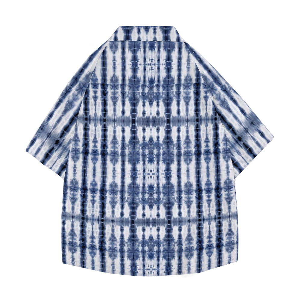 Ink Texture Japanese Style Camp Shirt