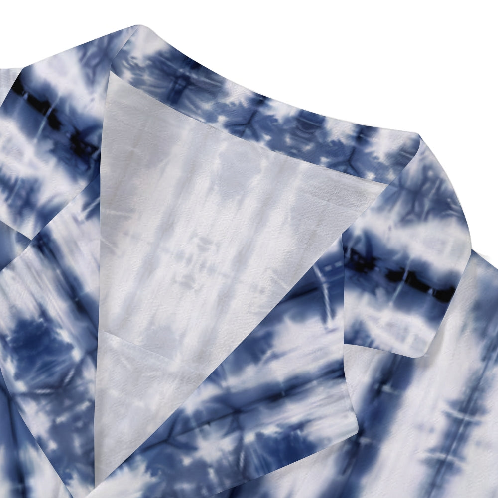 Ink Texture Japanese Style Camp Shirt