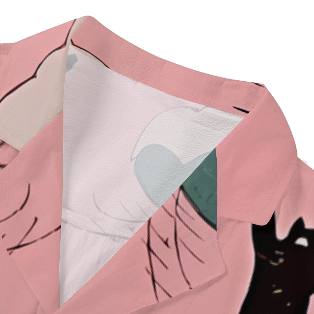Cat Japanese Style Camp Shirt