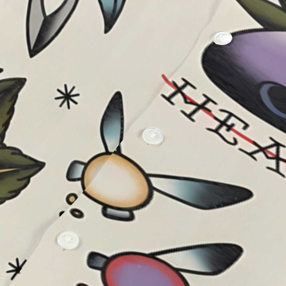 Zelda Traditional Tattoo Japanese Style Camp Shirt