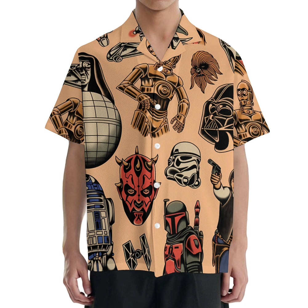 Star Wars Old school Tattoo Japanese Style Camp Shirt