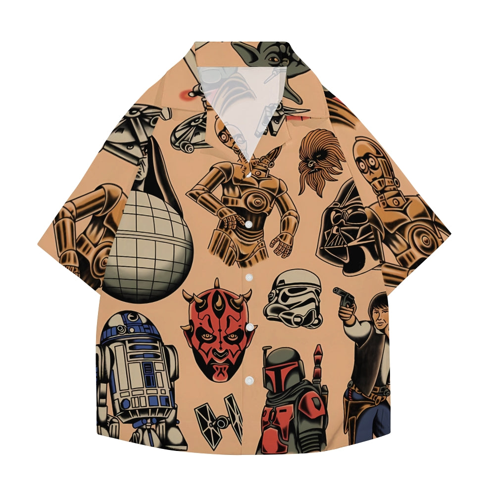 Star Wars Old school Tattoo Japanese Style Camp Shirt
