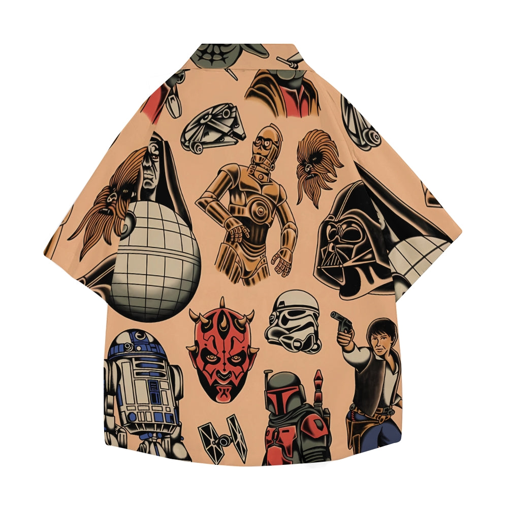Star Wars Old school Tattoo Japanese Style Camp Shirt