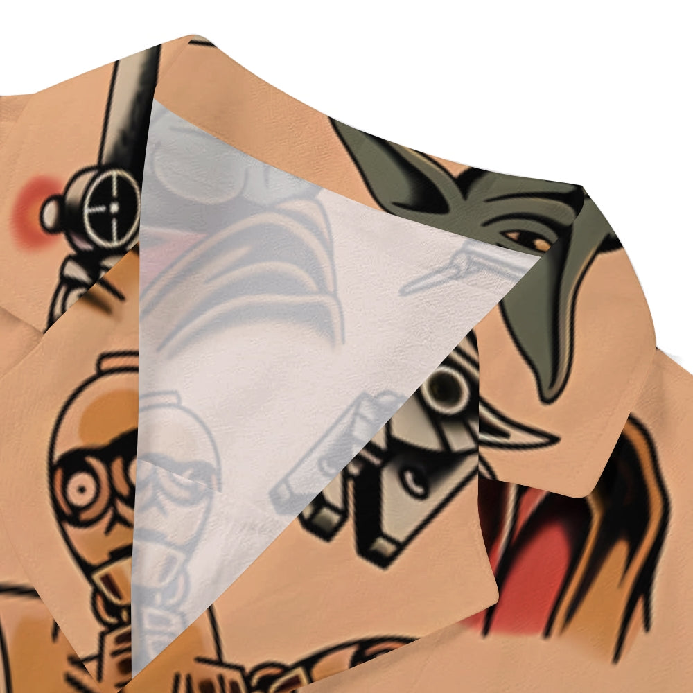Star Wars Old school Tattoo Japanese Style Camp Shirt