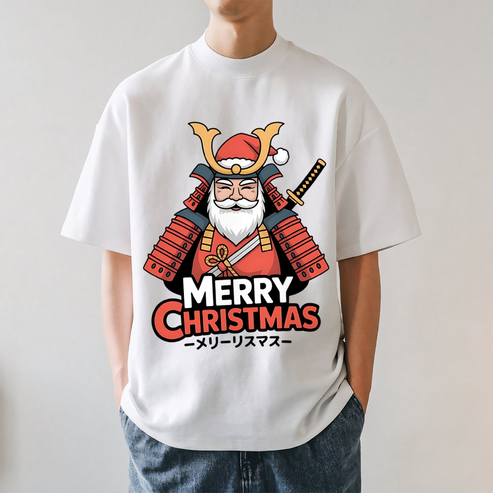 Christmas Samurai Japanese Style Classic Tee