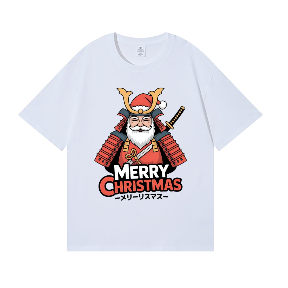 Christmas Samurai Japanese Style Classic Tee