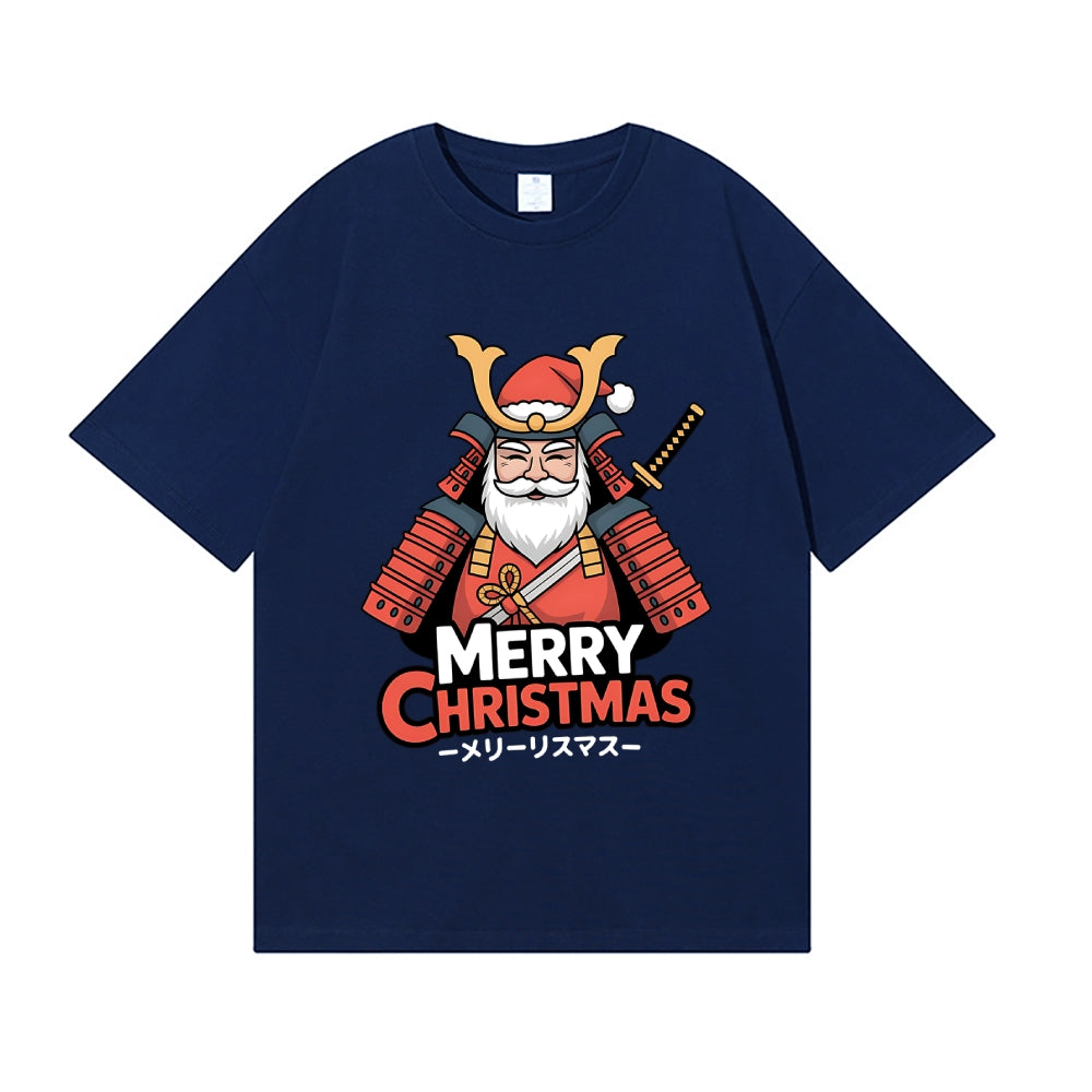 Christmas Samurai Japanese Style Classic Tee