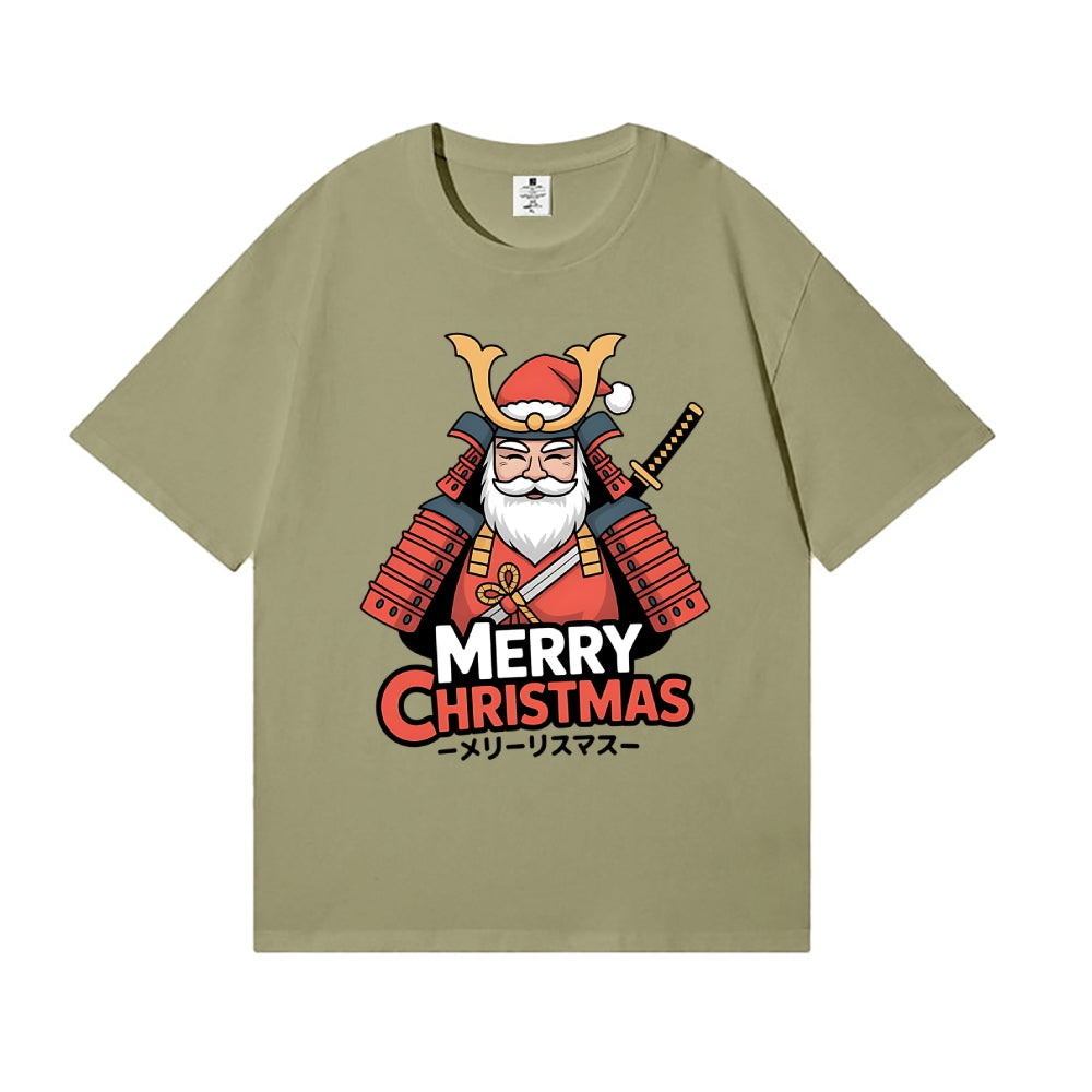 Christmas Samurai Japanese Style Classic Tee