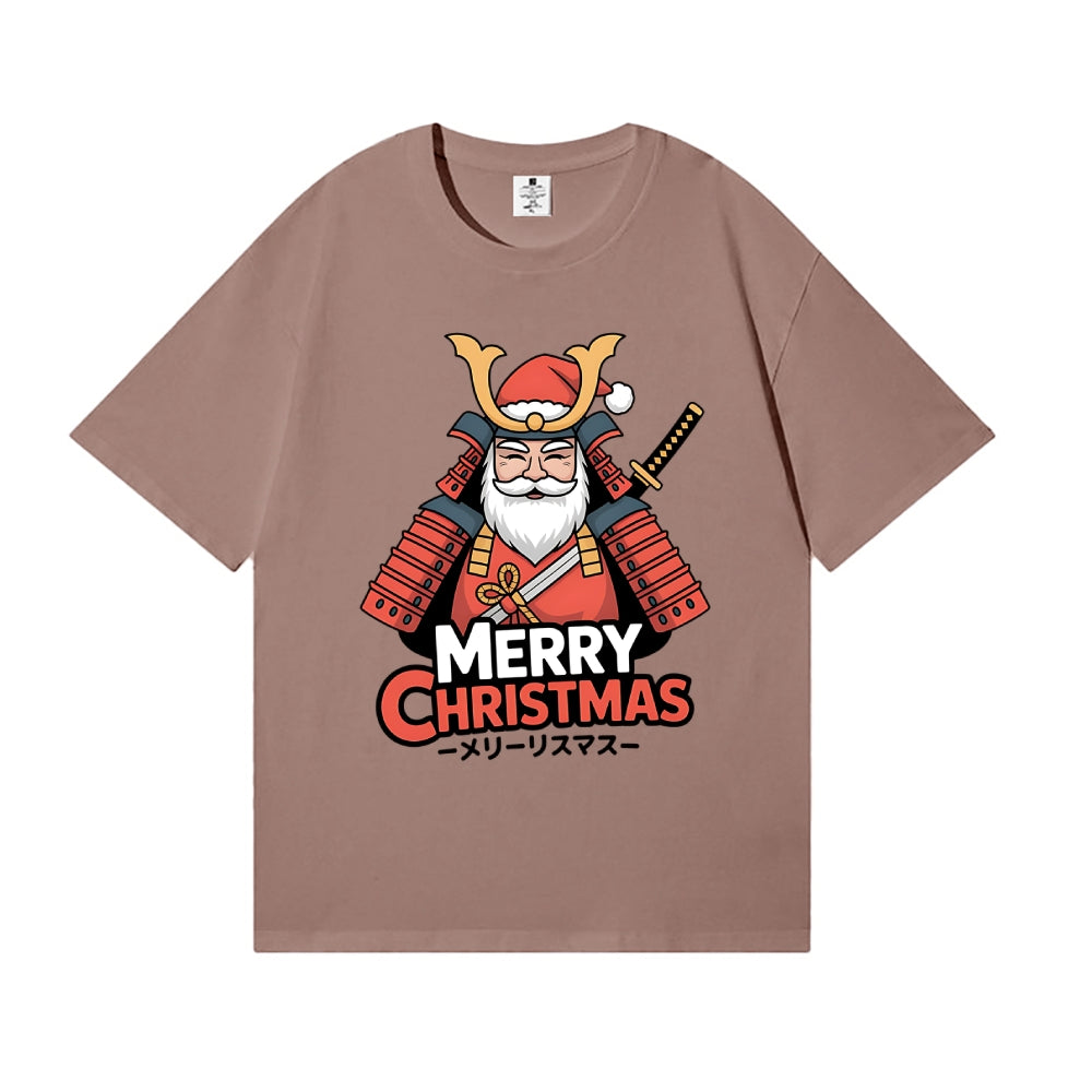 Christmas Samurai Japanese Style Classic Tee
