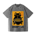 Frog Ramen Vintage Wash Japanese Design T-Shirt