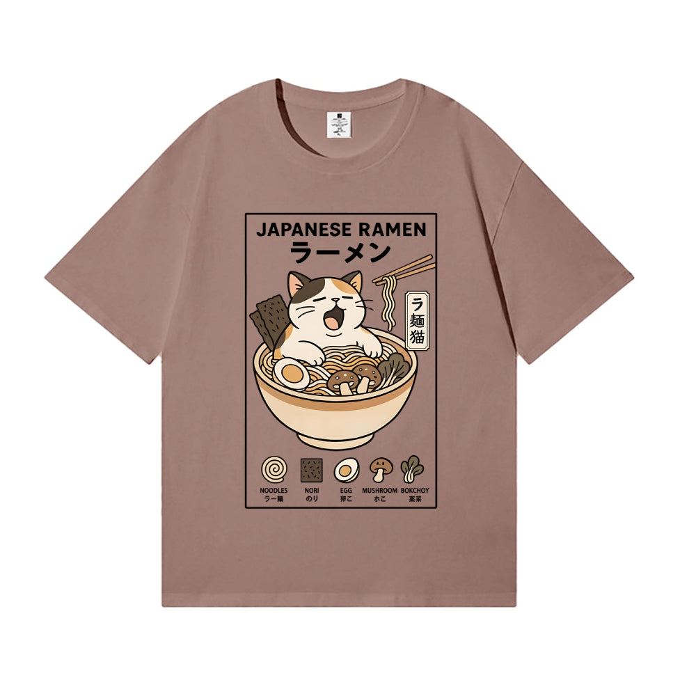 Ramen Cat Japanese Style Classic Tee