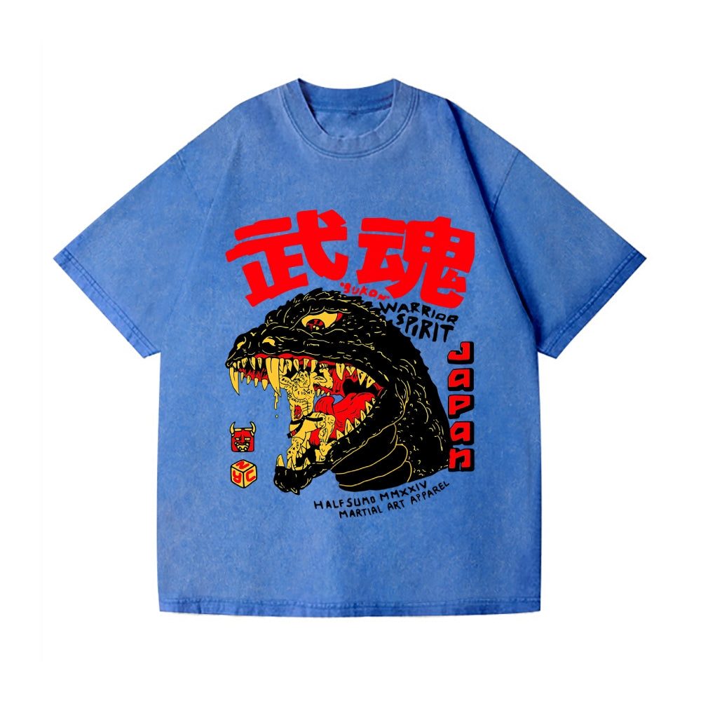 Kaiju Vintage Wash Japanese Design T-Shirt