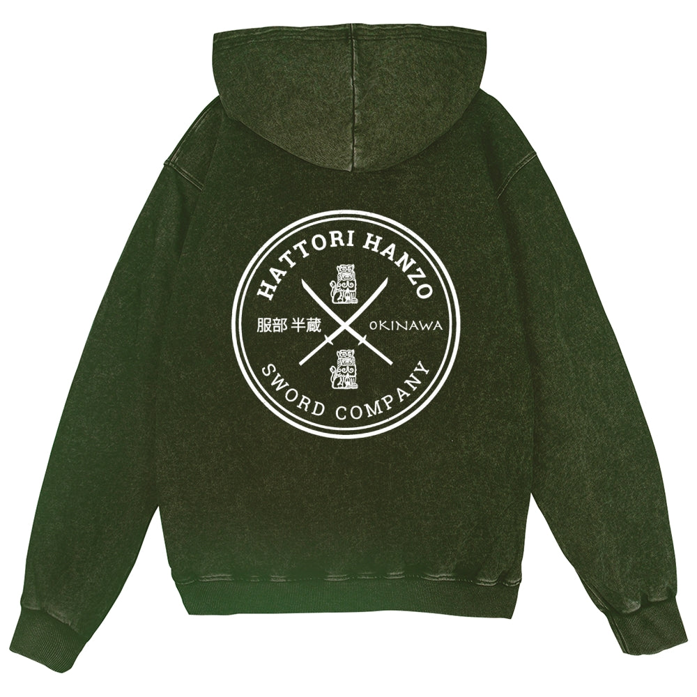 Hattori Hanzo Vintage Wash Zip Hoodie