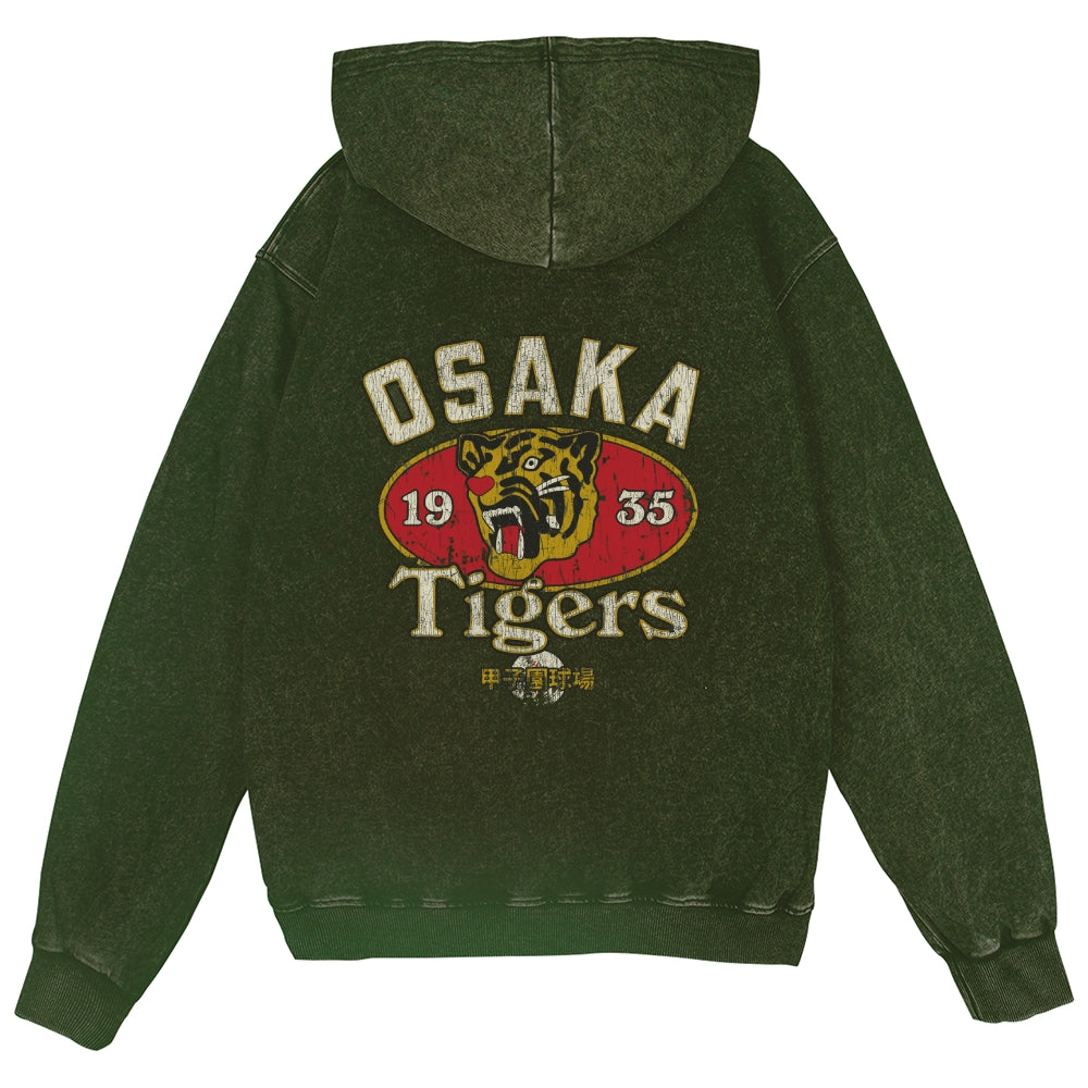 Osaka Tiger Vintage Wash Zip Hoodie