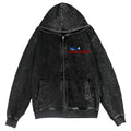 Tsukiji Market Fish Vintage Wash Zip Hoodie