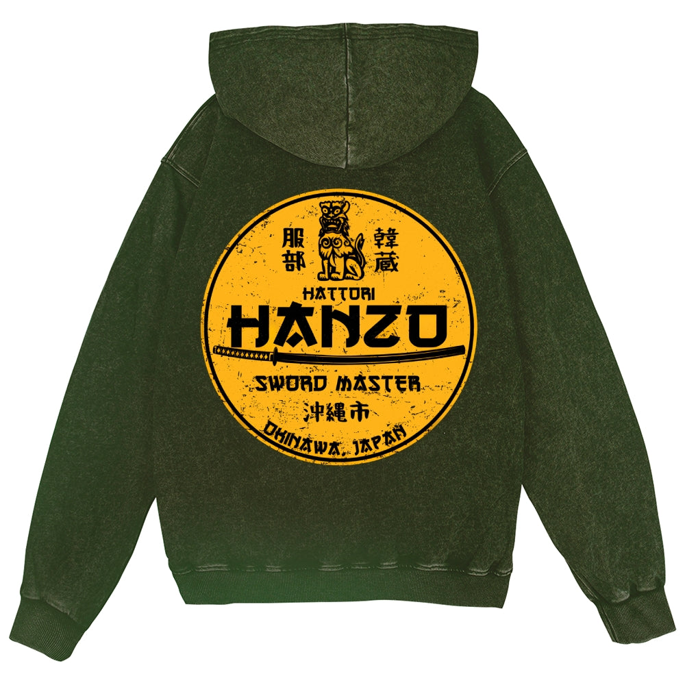 Hattori Hanzo Vintage Wash Zip Hoodie