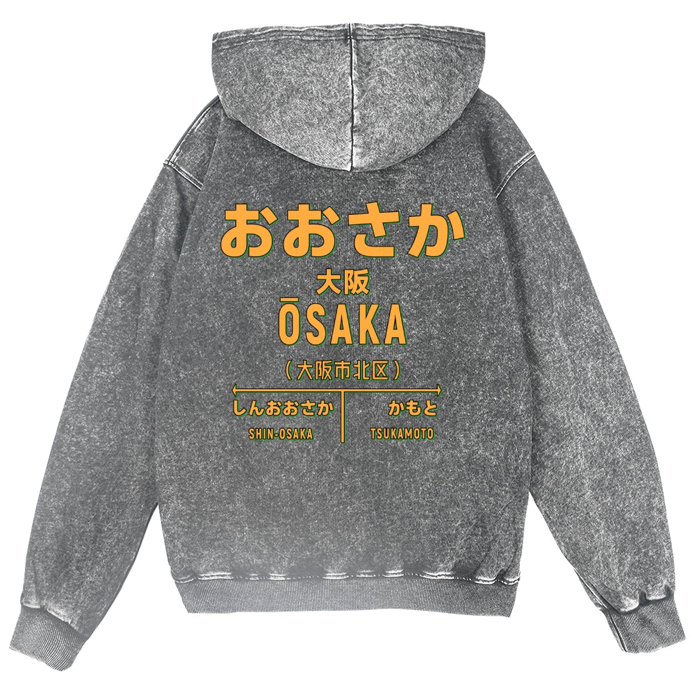 Osaka Vintage Wash Zip Hoodie