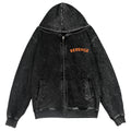 Revenge Fish Vintage Wash Zip Hoodie
