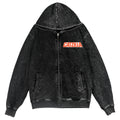 Cat Kaiju Vintage Wash Zip Hoodie