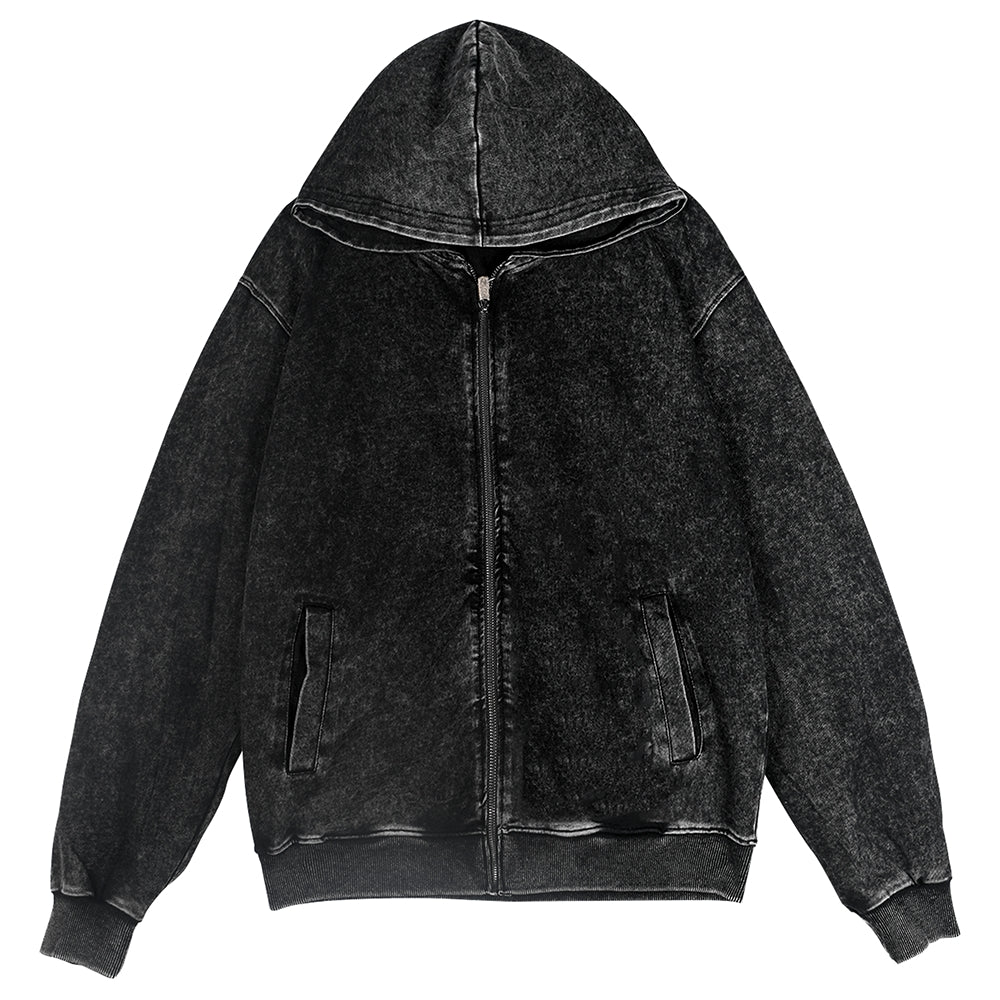 Japan Tiger Vintage Wash Zip Hoodie