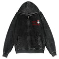 Ghibli Christmas Totoro Vintage Wash Zip Hoodie