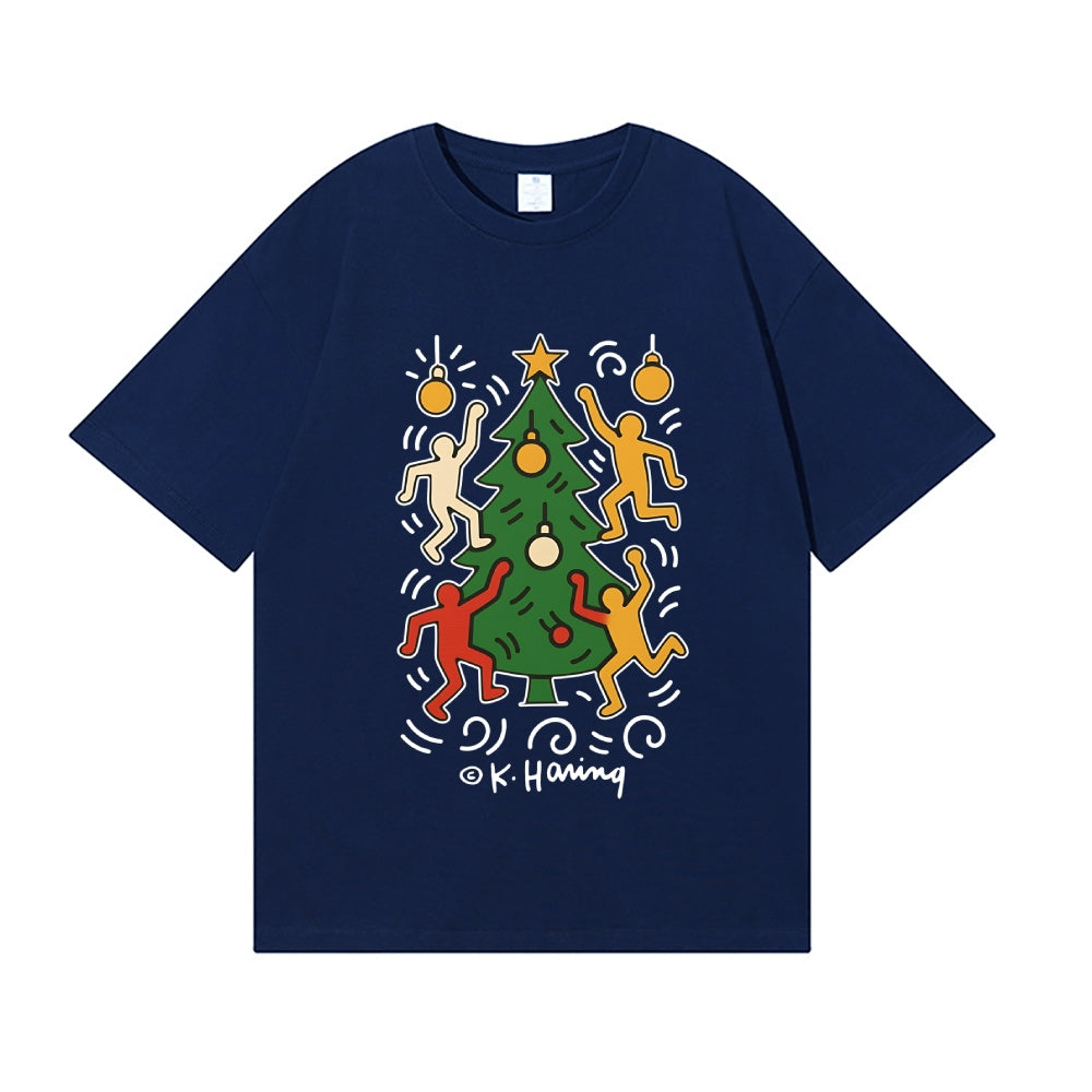 Christmas Keith Haring Japanese Style Classic Tee