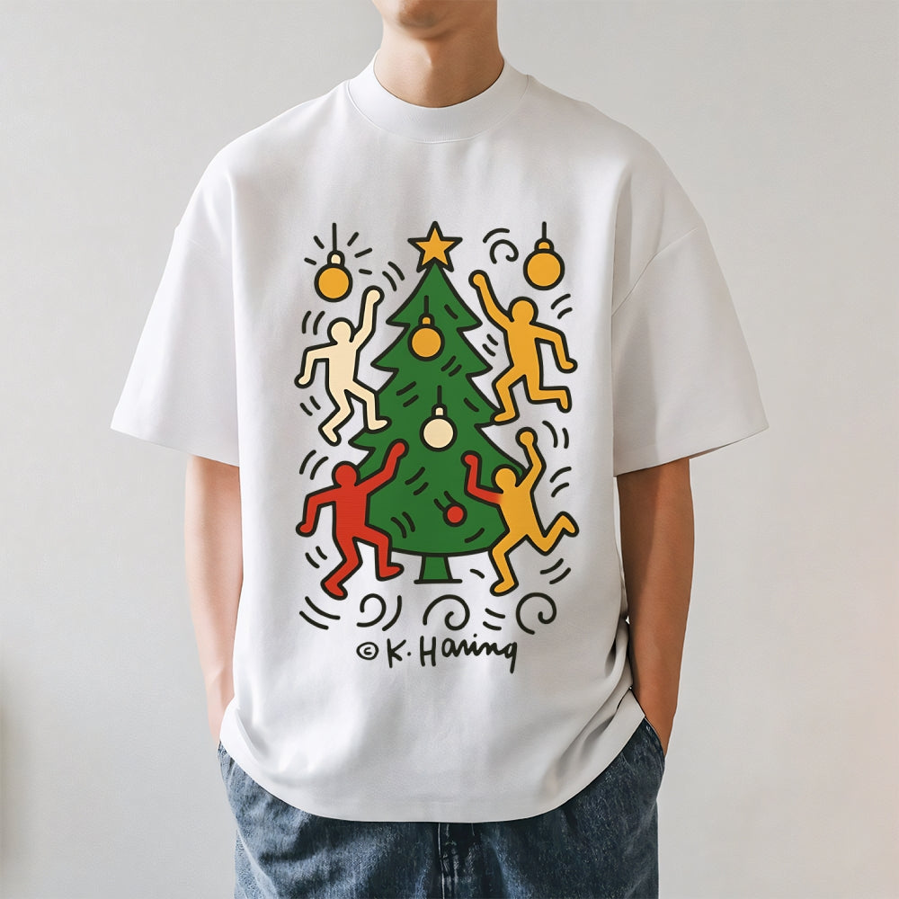Christmas Keith Haring Japanese Style Classic Tee