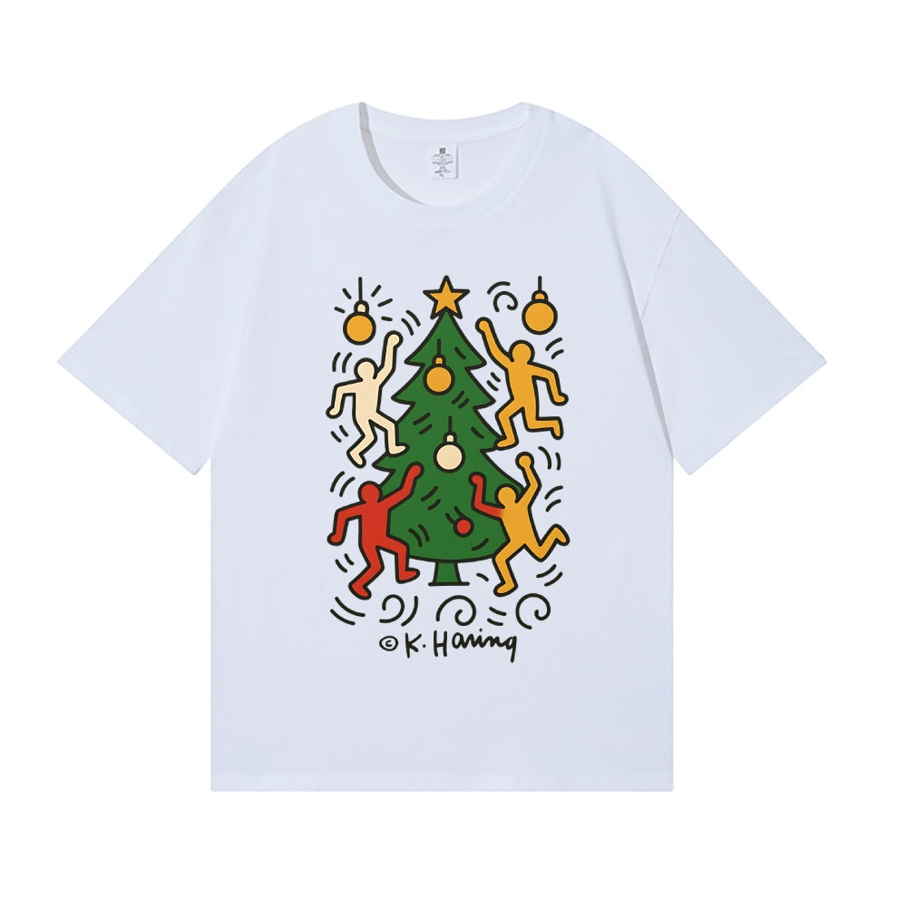 Christmas Keith Haring Japanese Style Classic Tee