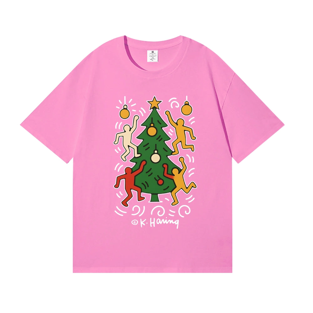 Christmas Keith Haring Japanese Style Classic Tee