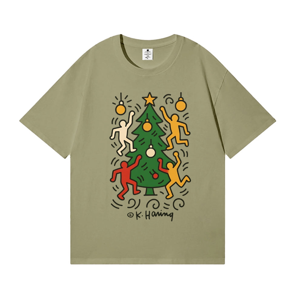 Christmas Keith Haring Japanese Style Classic Tee