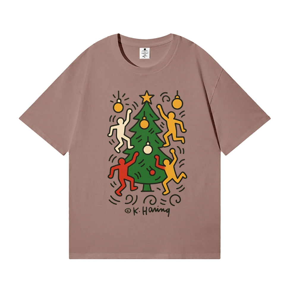 Christmas Keith Haring Japanese Style Classic Tee
