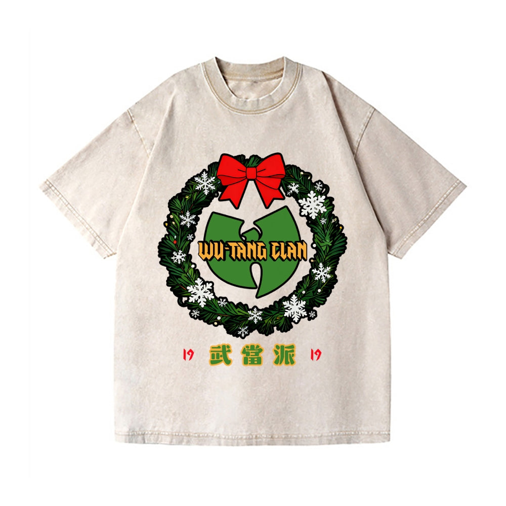 Christmas Wu Tang Vintage Wash Japanese Design T-Shirt