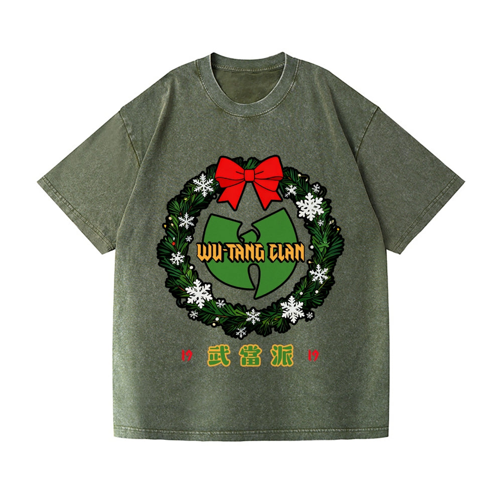 Christmas Wu Tang Vintage Wash Japanese Design T-Shirt