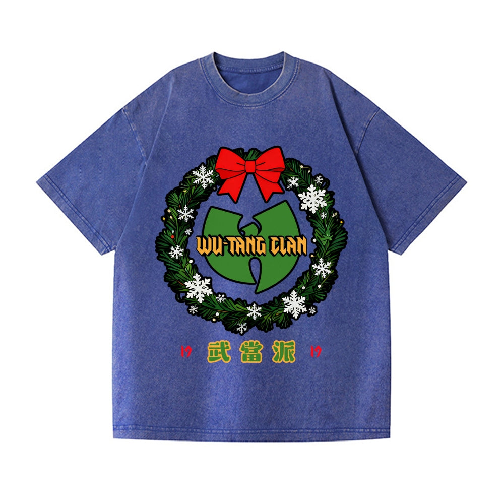 Christmas Wu Tang Vintage Wash Japanese Design T-Shirt