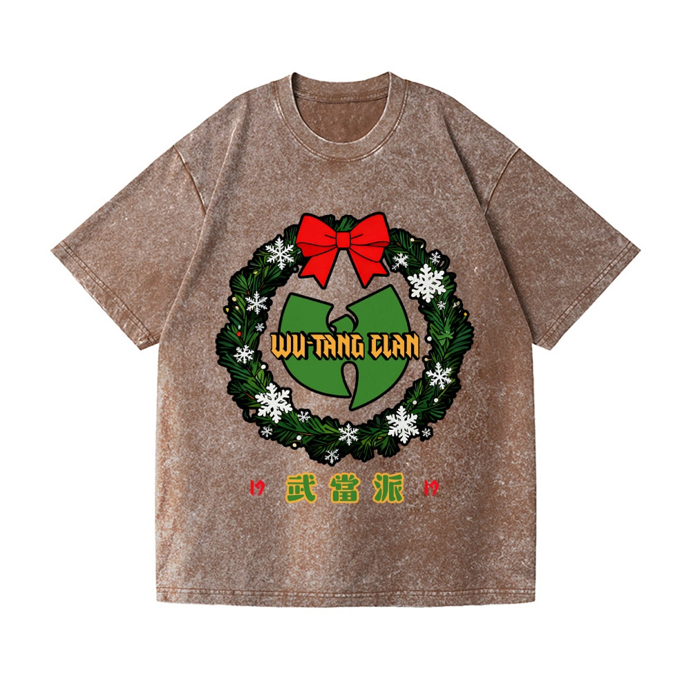 Christmas Wu Tang Vintage Wash Japanese Design T-Shirt