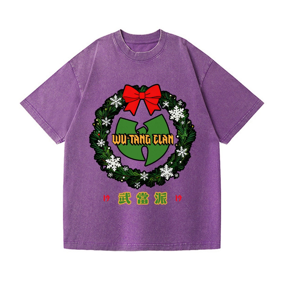 Christmas Wu Tang Vintage Wash Japanese Design T-Shirt