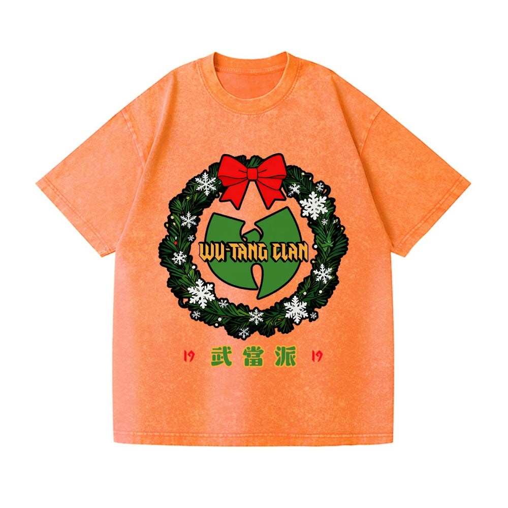 Christmas Wu Tang Vintage Wash Japanese Design T-Shirt