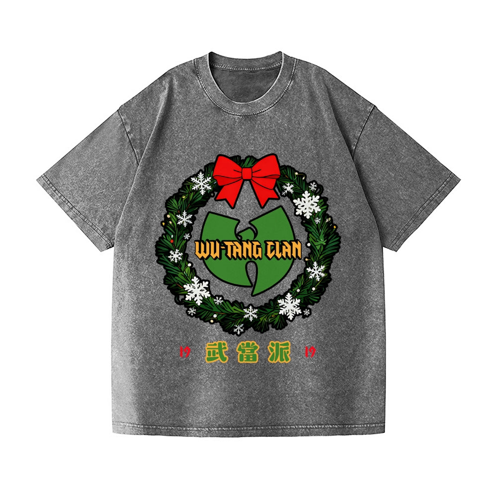 Christmas Wu Tang Vintage Wash Japanese Design T-Shirt