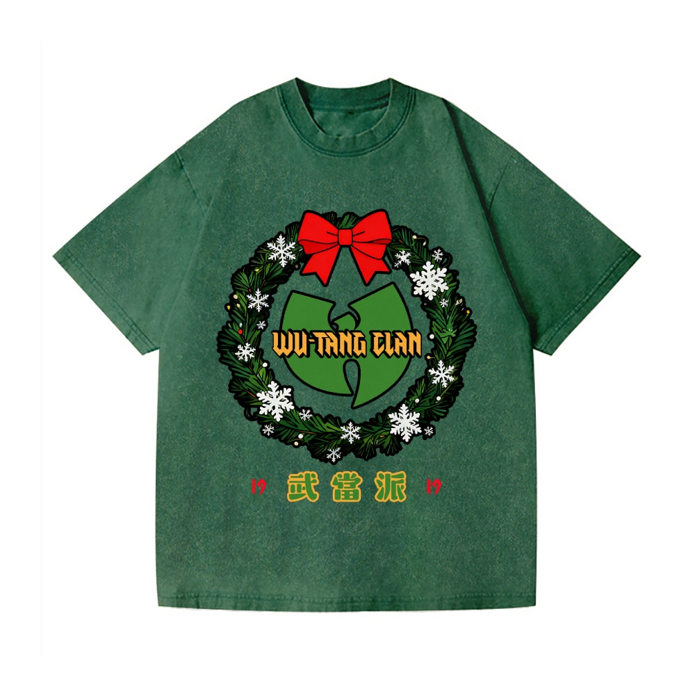 Christmas Wu Tang Vintage Wash Japanese Design T-Shirt