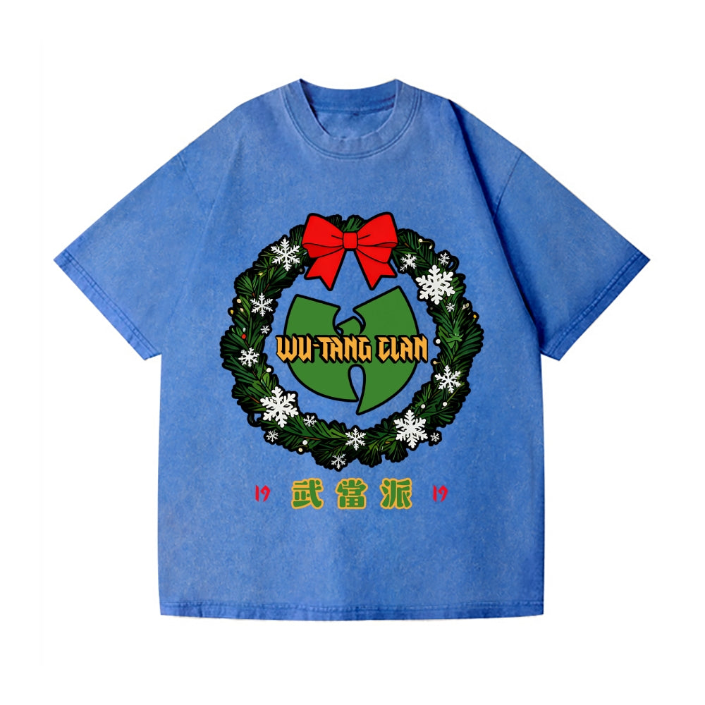 Christmas Wu Tang Vintage Wash Japanese Design T-Shirt