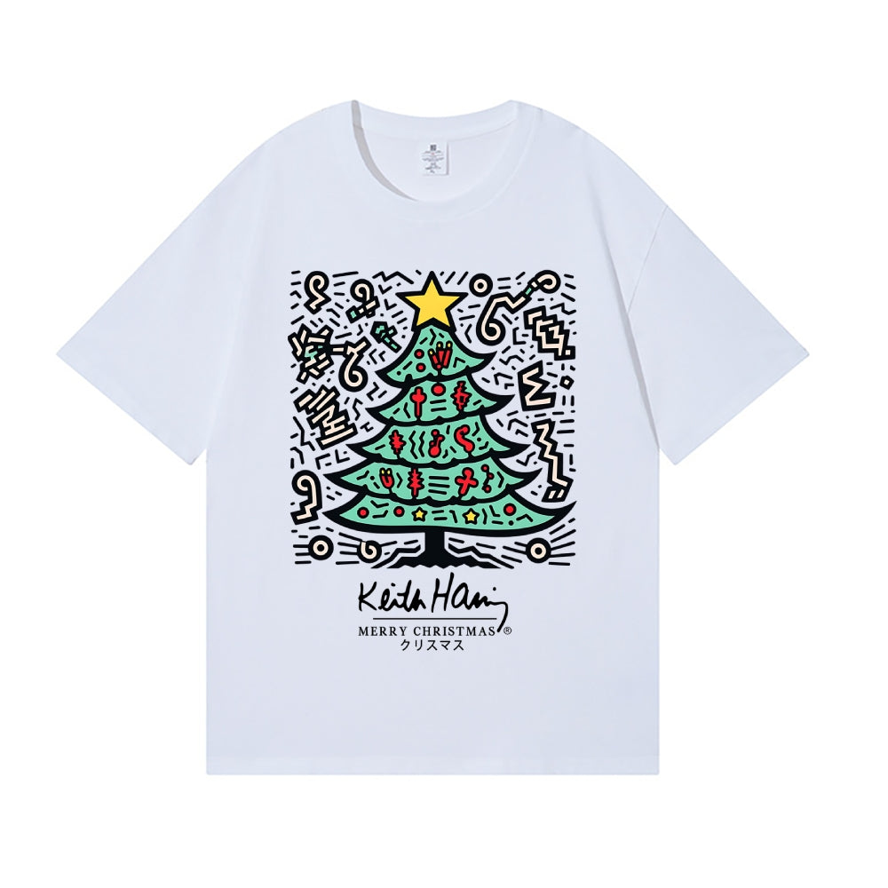 Christmas Keith Haring Japanese Style Classic Tee